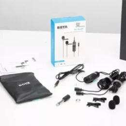 BOYA BY-M1DM Dual Omni-directional Lavalier Microphone