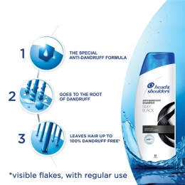 Head & Shoulders Silky Black Shampoo 180ml