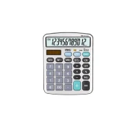 M19810 Deli Calculator - 12 Digit - Silver Color