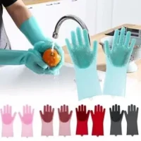 High Quality Silicone Dish Washing Kitchen Hand Gloves-