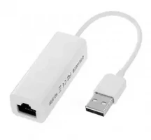 USB 2.0 Fast Ethernet Adapter 10 / 100 Mbps Lan Card - White