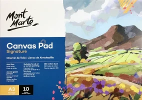 Mont Marte Signature Canvas Pad (11.7 x 16.5 inch)