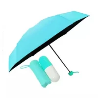 Folding Capsule Umbrella With Cute Capsule Case