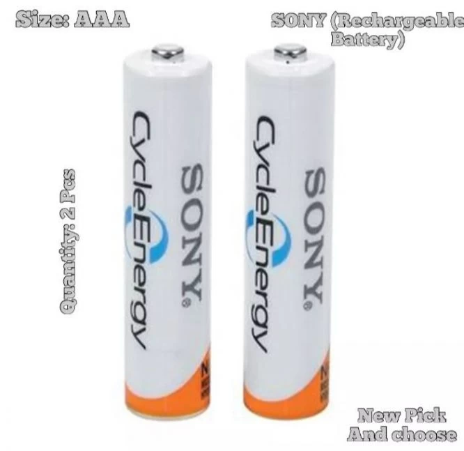 2 PCS-SONY AAA 4300mAh -1.2V Rechargeable Battery