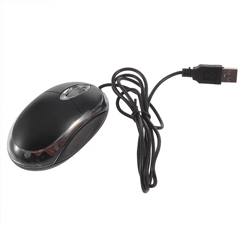 3D LED Optical Wheel Wired Mouse