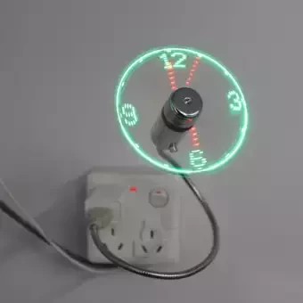 USB Mini Flexible LED Light with USB Fan Time Clock