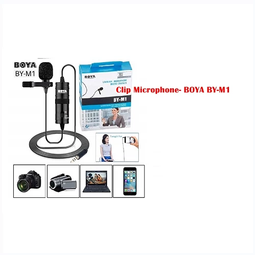 Boya Professional Microphone For Mobile, Dslr & youtube