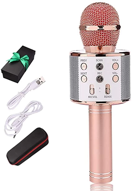 Wireless   Bluetooth Karaoke Microphone ws 858, 3-in-1