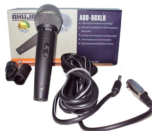 Microphone AUD -100XLR - Unidirectional Microphone, 3-Pin 100xlr connector