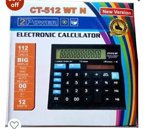 CT-512 Large Display Calculator - Black