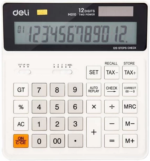 EM01010 Deli Wide Desk Calculator