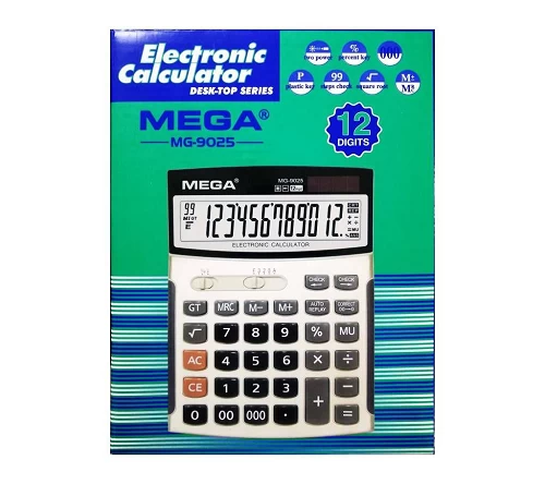 Silver Color Deli Calculator M19810 - 12 Digit