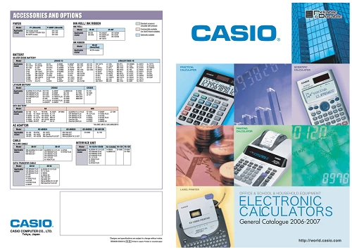 Solar and Battery Powered Mini Calculator - Silver Casio SX-300P-W