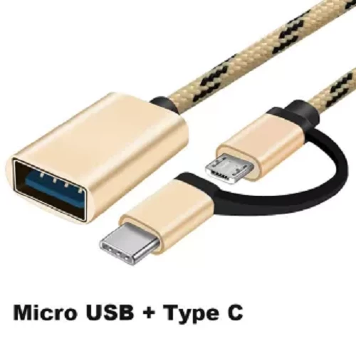 OTG USB Cable Adapter Micro USB Type C To USB Converter