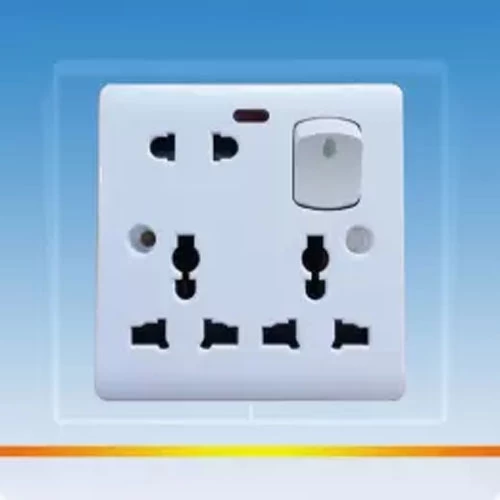 Multi Functional 8 pin Universal Wall Switch Socket with indicator