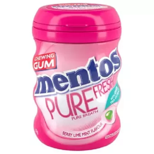 Mentos Pure Fresh Berry Lime Mint Pocket Bottle 29gm (Sugarr Free)