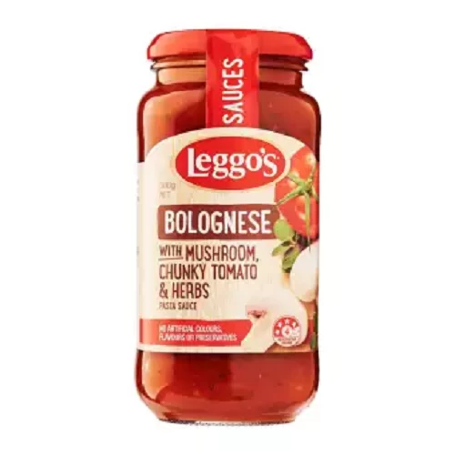 Leggos Pasta Sauce Bolognese with Chunky Tomato, Garlic & Herbs Pasta Sauce 500g