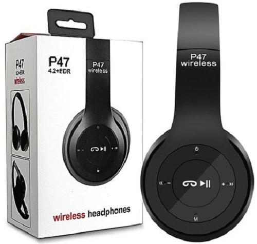 Wireless Bluetooth Headphone P47 Stereo Earphone with SD Card Slot