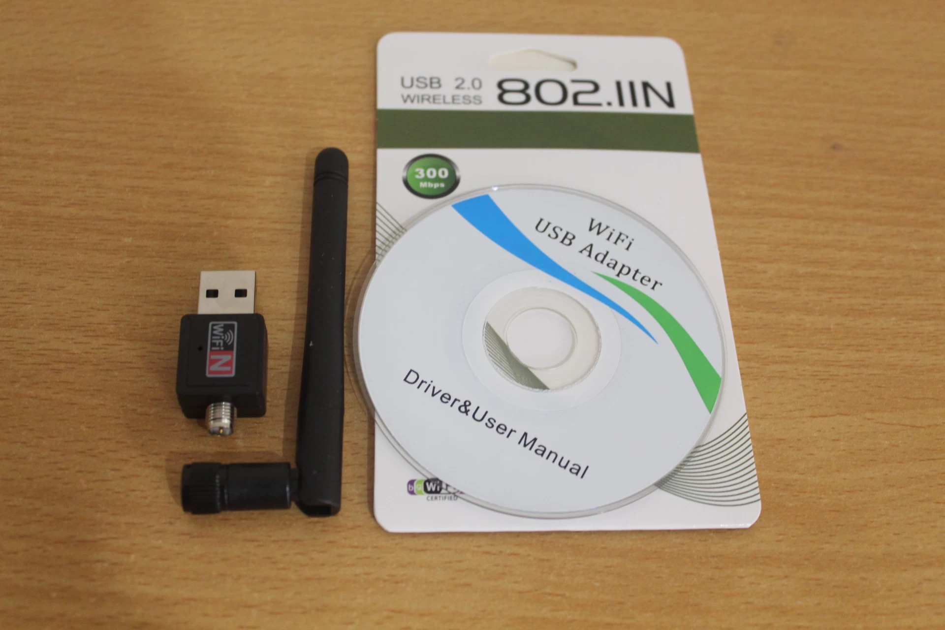 Usb Wifi Receiver And Share 300Mbps Desktop Pc or Laptop - Black