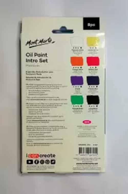 Mont Marte Oil Paint Intro Set 8pcs 18ml