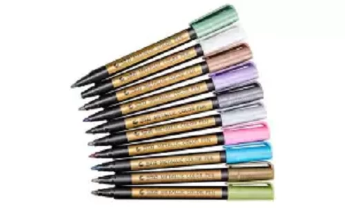 Keep Smiling Metallic Colour pen 10 pcs set