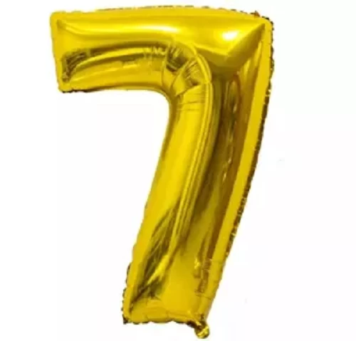 Aluminum Foil Number Banner Balloons for Party Supplies, Seminar, Birthday Decorations ( 1 Piece)