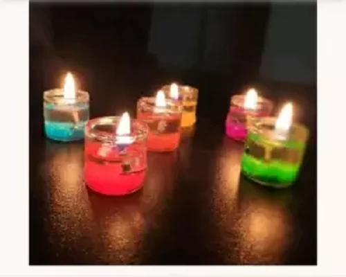 Romantic Jelly Candles 6pcs For Birthday