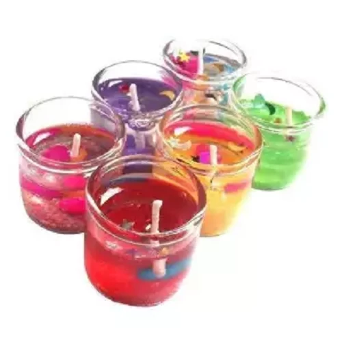 Romantic Jelly Candles 6pcs For Birthday