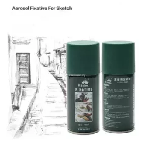 Kuelox Fixative Spray For Sketch, Charcoal, Pastel - 300 ML