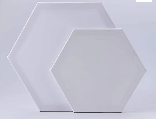 Hexagon shape canvas (8 x 8 inch) - 1 pcs