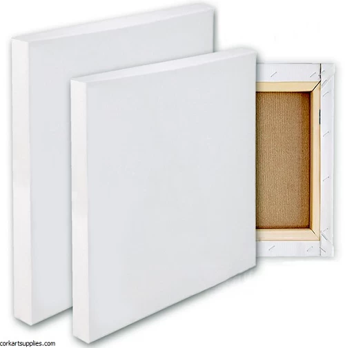 White Canvas Bord (10"x12") - 2 pcs