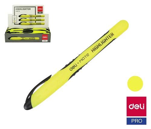 Deli Pen Style Highlighter,Yellow (U35170) 1-5mm - 1 Pcs