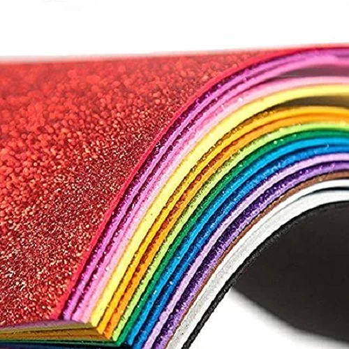 Glitter Foam Sheet (Multicolor) - 10 Pcs