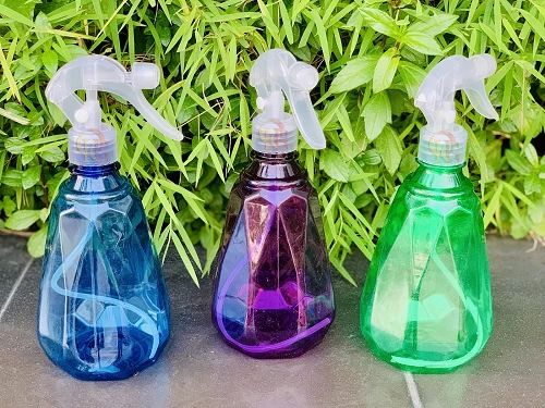 Spray Bottle 500ml with LOCK Switch Nozzle Flower Garden Water Disinfection (PURPLE) by OHG