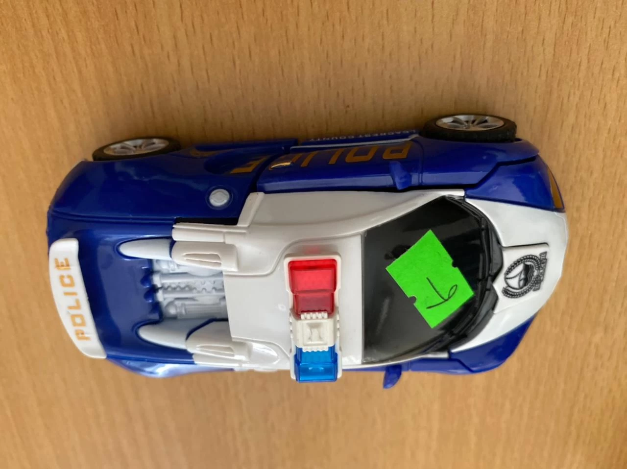 police toy car