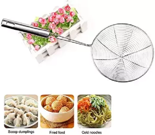 Kitchen Stainless Steel Spider Strainer, Spider Strainer Skimmer 1 Pcs