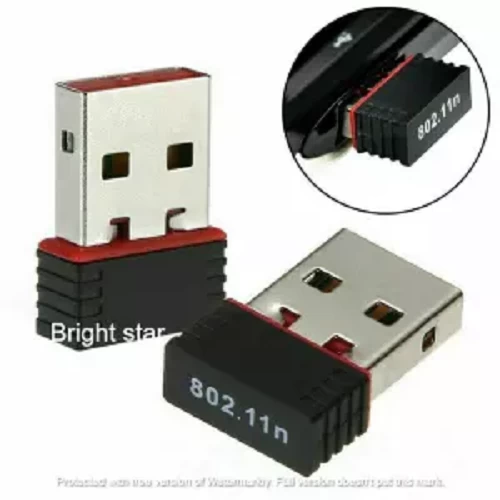 1pcs Fast Mini wifi Usb Adapter Dongle Receiver 802.11BGN Network - Black