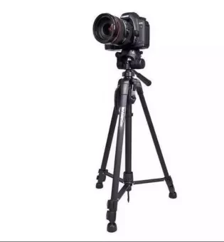 Tiktok Tripod 3120 Camera Stand with Phone Holder Clip --- Black