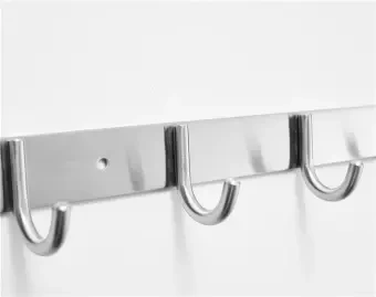 Stainless Steel 5 Hooks Towel Coat Clothes Hooks for Hanging Kitchen Bathroom Home