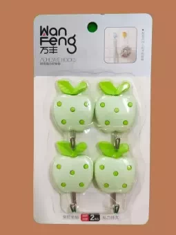 Exclusive Apple Shape Wall Hooks-4Pcs