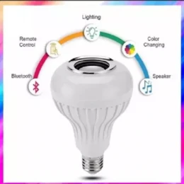 Smart Led Remote Control Bluetooth Music Speaker Bulb - AC, RGB remote control Bluetooth music bulb