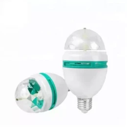 RGB LED Bulb Full Color Auto Rotating Lamp