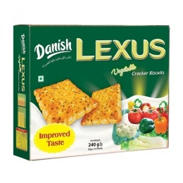 Danish Lexus Vegetable Calcium Crackers Biscuit 240gm (Buy 2 Get 1)