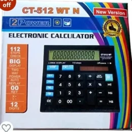 CT-512 Large Display Calculator - Black Color