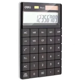 BLACK MODERN DELI CALCULATOR 12-DIGIT E1589