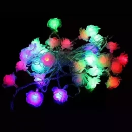 Fairy Decorative Lights Golden - Room Decoration Light - Fairy Lights - Rice Lights - Party Lights - Christmas Light - Weeding Party Lights - Golden - White - Red - Green - Blue - Rose - Candy Ball - Star - Love - Lantern - Hariken Shaped Light