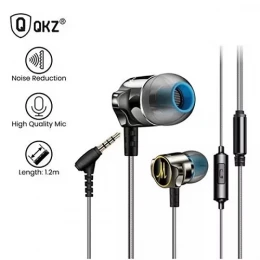 QKZ DM7 Zinc Alloy In Ear Earphone - Black