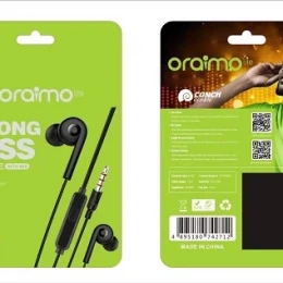 Oraimo Vortex In Ear Earphone Pure Bass With Mic (OEP-E23)