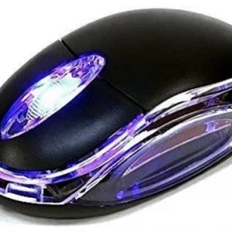 3D Optical Wired USB Mouse - Black