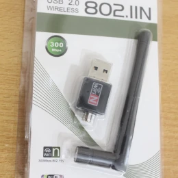 Usb Wifi Receiver And Share 300Mbps Desktop Pc or Laptop - Black